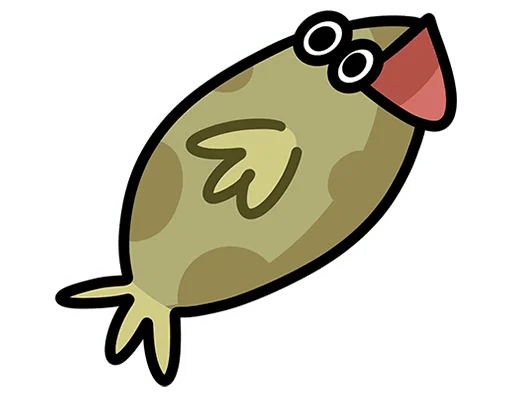 👋 Стикер «Камбала Лена без надписей» для Telegram