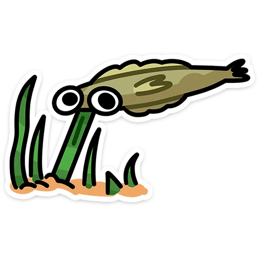 🌿 Стикер «Камбала Лена без надписей» для Telegram