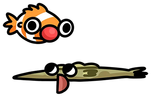 🤡 Стикер «Камбала Лена без надписей» для Telegram