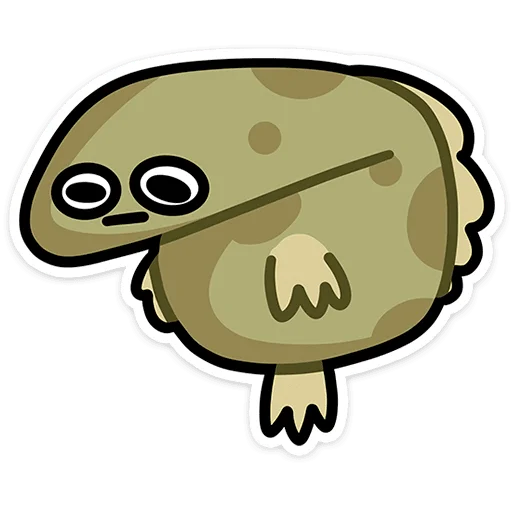 😣 Стикер «Камбала Лена без надписей» для Telegram