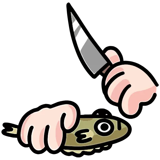 🔪 Эмодзи «Камбала Лена» для Telegram