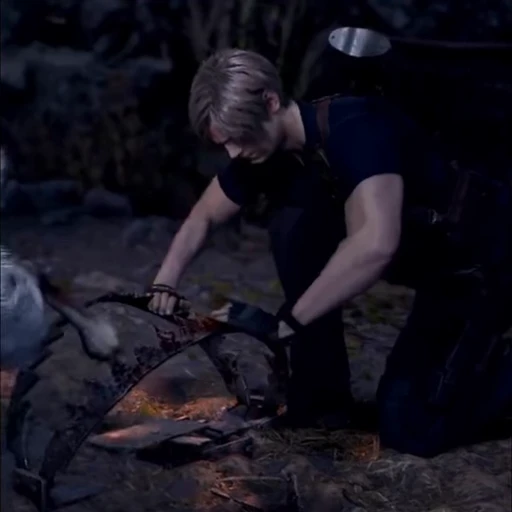 ☂ Стикер «Leon Kennedy RE4 remake&;» для Telegram