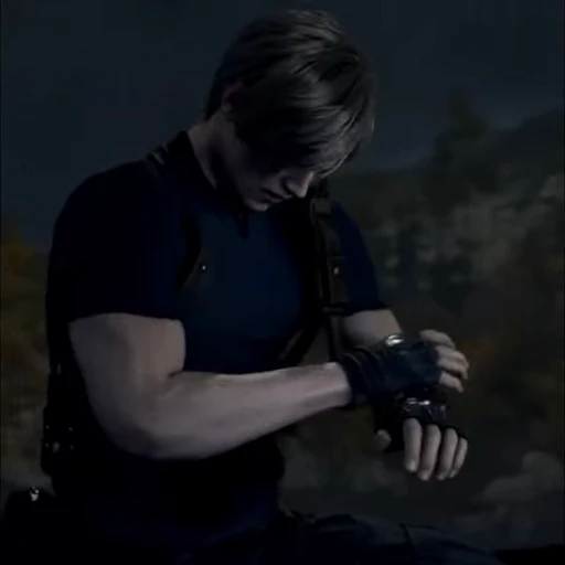 ☂ Стикер «Leon Kennedy RE4 remake&;» для Telegram