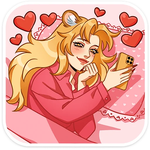 🥰 Стикер «Леона - считает себя настоящей царицей всея Вселенной. И вы не сможете её переубедить» для Telegram