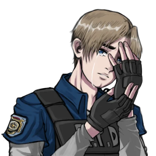 😭 Стикер «Leon S. Kennedy» для Telegram