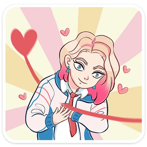 💘 Стикер «Лера без надписей» для Telegram