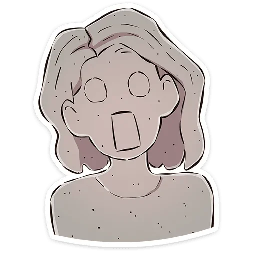 😱 Стикер «Лера без надписей» для Telegram