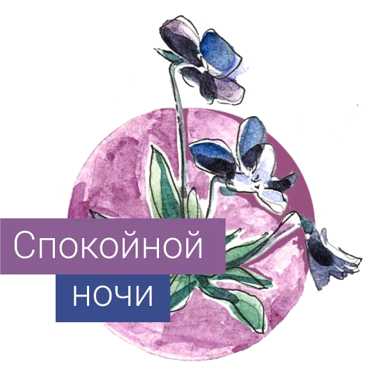 🌚 Стикер «Редкие растения России» для Telegram