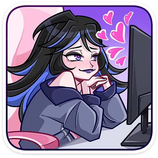 👩 Стикер «Леся» для Telegram