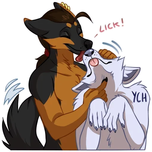 😙 Стикер «Lick me pls» для Telegram