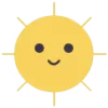 🌞 Эмодзи «С первым днём лета друзья&; Всем хорошего настроения и тёплых каникул» для Telegram
