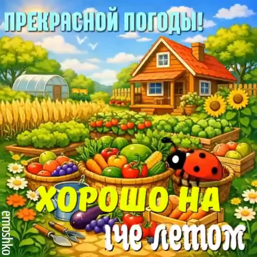 ☀️ Стикер «Лето» для Telegram