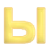 🤩 Эмодзи «Желтый шрифт» для Telegram