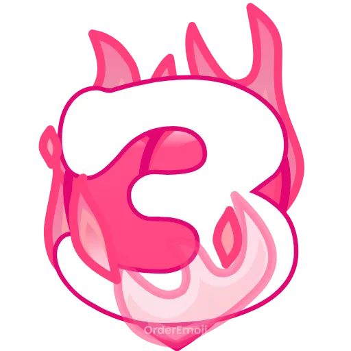 💘 Эмодзи «pink letters #forgirls #pink #color» для Telegram