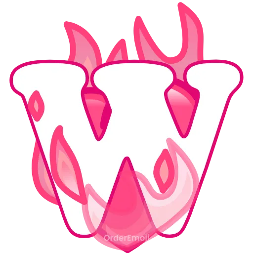 💘 Эмодзи «pink letters #forgirls #pink #color» для Telegram