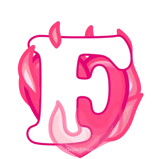 💘 Эмодзи «pink letters #forgirls #pink #color» для Telegram