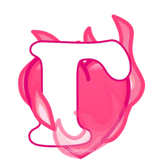 💘 Эмодзи «pink letters #forgirls #pink #color» для Telegram