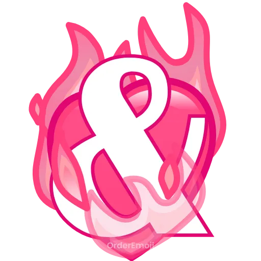 💘 Эмодзи «pink letters #forgirls #pink #color» для Telegram