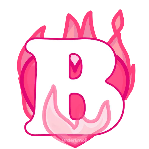 💘 Эмодзи «pink letters #forgirls #pink #color» для Telegram