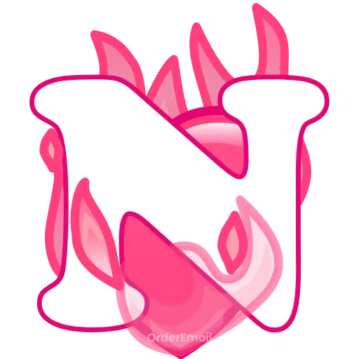 💘 Эмодзи «pink letters #forgirls #pink #color» для Telegram