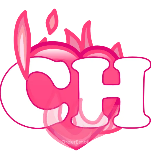 💘 Эмодзи «pink letters #forgirls #pink #color» для Telegram