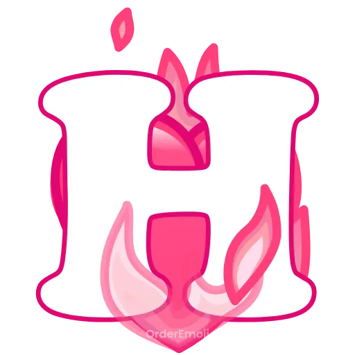 💘 Эмодзи «pink letters #forgirls #pink #color» для Telegram