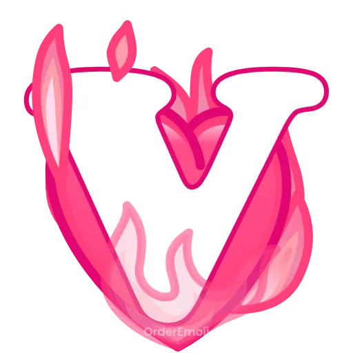 💘 Эмодзи «pink letters #forgirls #pink #color» для Telegram