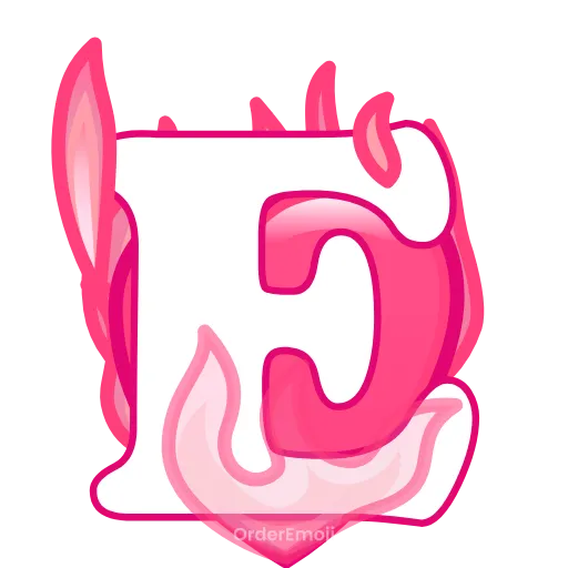 💘 Эмодзи «pink letters #forgirls #pink #color» для Telegram