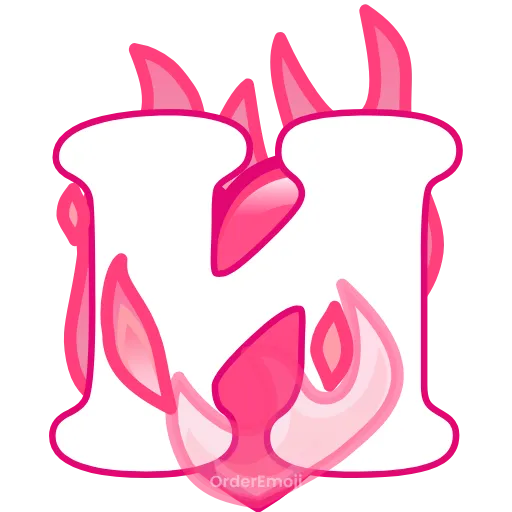 💘 Эмодзи «pink letters #forgirls #pink #color» для Telegram