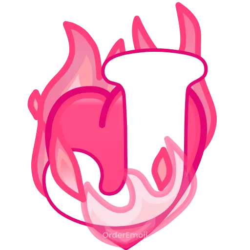 💘 Эмодзи «pink letters #forgirls #pink #color» для Telegram