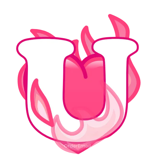 💘 Эмодзи «pink letters #forgirls #pink #color» для Telegram