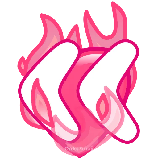 💘 Эмодзи «pink letters #forgirls #pink #color» для Telegram