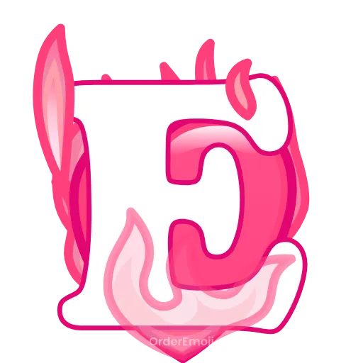 💘 Эмодзи «pink letters #forgirls #pink #color» для Telegram