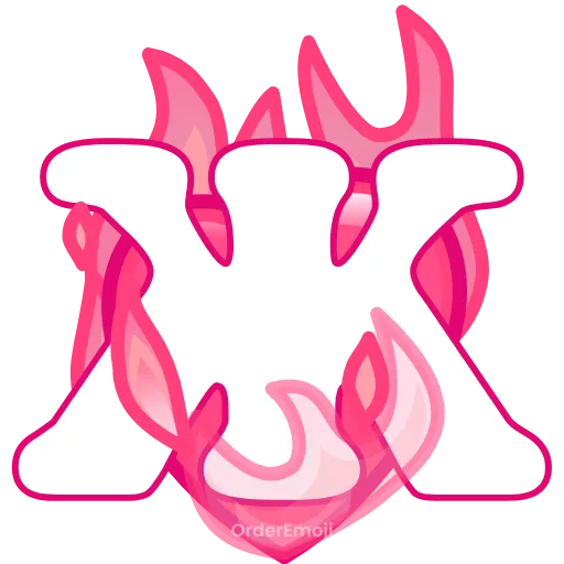 💘 Эмодзи «pink letters #forgirls #pink #color» для Telegram