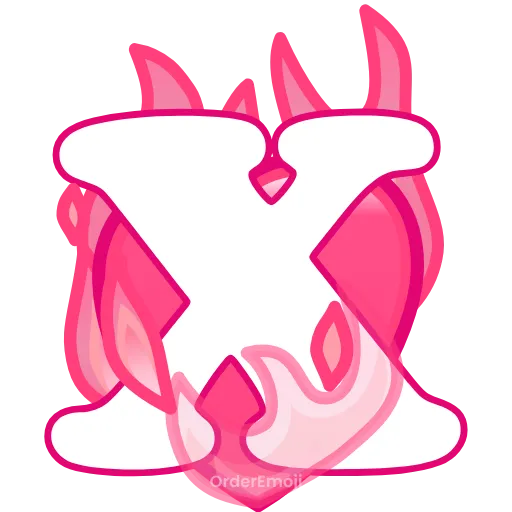 💘 Эмодзи «pink letters #forgirls #pink #color» для Telegram