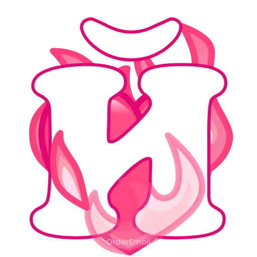 💘 Эмодзи «pink letters #forgirls #pink #color» для Telegram