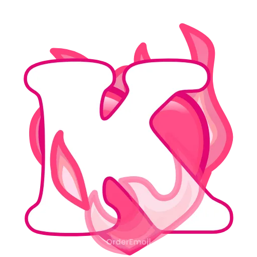 💘 Эмодзи «pink letters #forgirls #pink #color» для Telegram