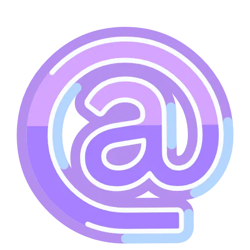 🐶 Эмодзи «Фиолетовые буквы анимированные» для Telegram