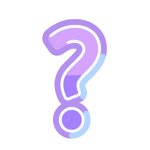❓ Эмодзи «Фиолетовые буквы анимированные» для Telegram