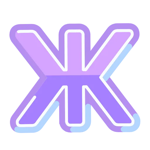 ✨ Эмодзи «Фиолетовые буквы анимированные» для Telegram