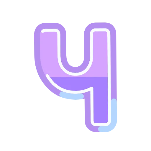 ✨ Эмодзи «Фиолетовые буквы анимированные» для Telegram