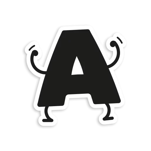 Стикерпак Letter Stickers для Telegram — скачать