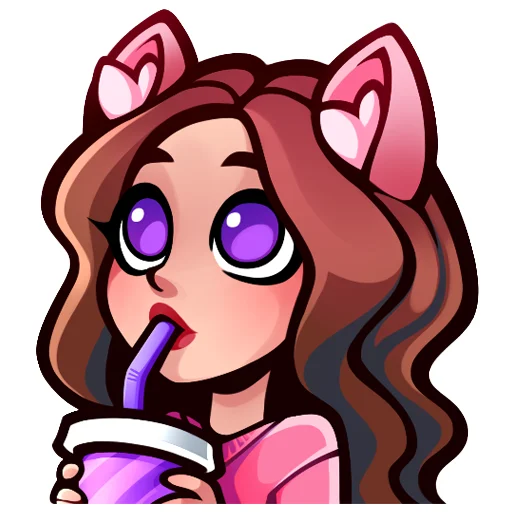 Стикерпак Lia Steffi Twitch для Telegram — скачать