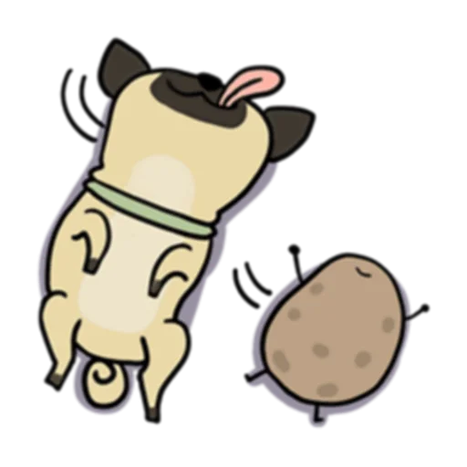 😌 Стикер «Life is Potato (FULL) [英文]» для Telegram