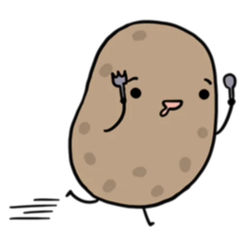 🏃‍♂️ Стикер «Life is Potato (FULL) [英文]» для Telegram