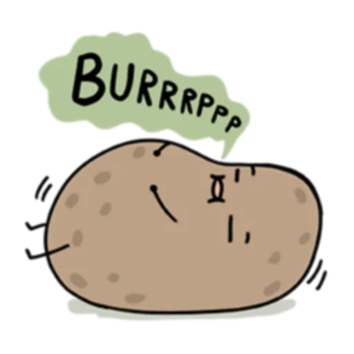 🍗 Стикер «Life is Potato (FULL) [英文]» для Telegram
