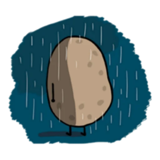 😔 Стикер «Life is Potato (FULL) [英文]» для Telegram