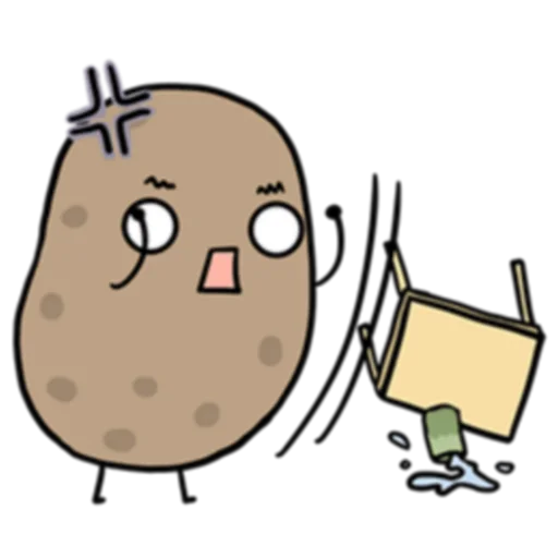 💢 Стикер «Life is Potato (FULL) [英文]» для Telegram
