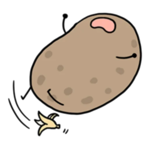 🍌 Стикер «Life is Potato (FULL) [英文]» для Telegram