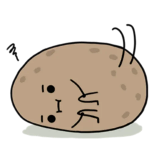 ☹ Стикер «Life is Potato (FULL) [英文]» для Telegram